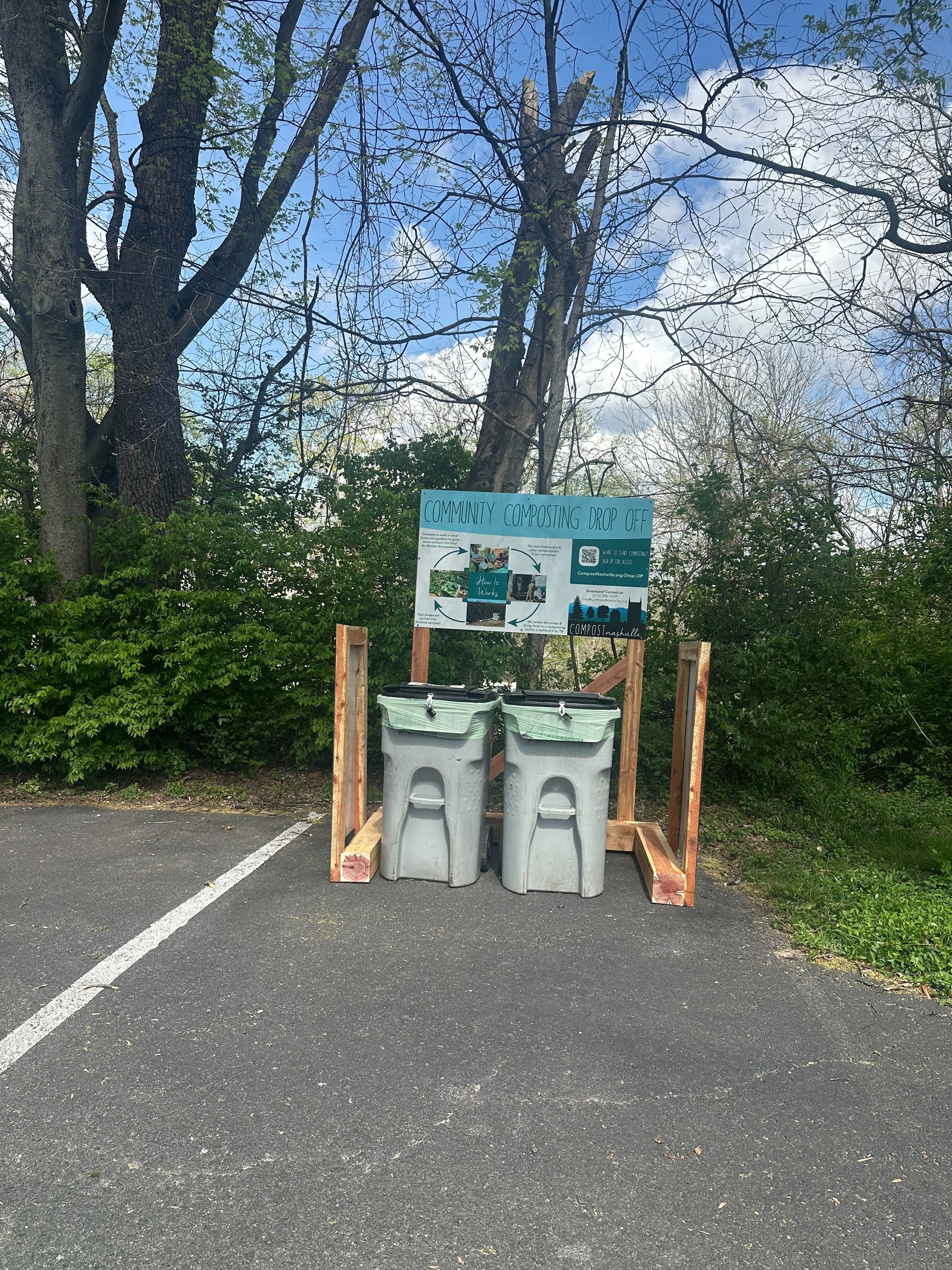 A Compost Nashville community drop-off bin